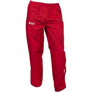 STX Youth Team Warm Up Pants Red Baseball Softball Kids Small Waterproof Zipper